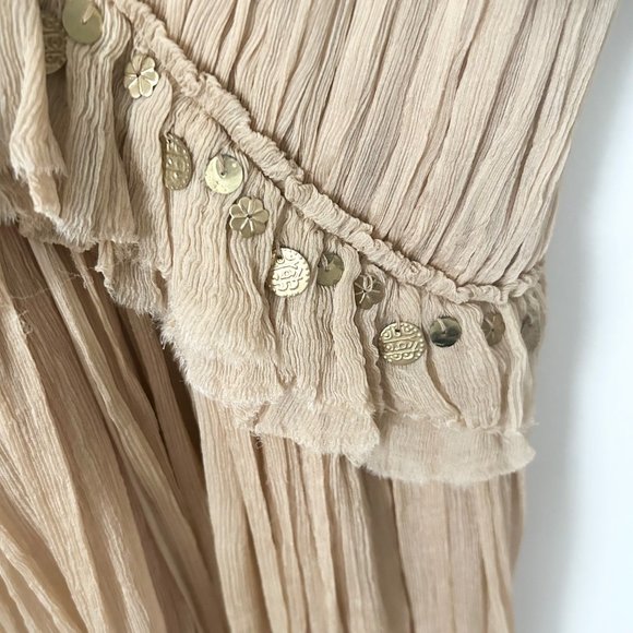 NWT Brenda Knight x Free People Helene of Troy Crinkle Embellished Mini Dress - Picture 5 of 10